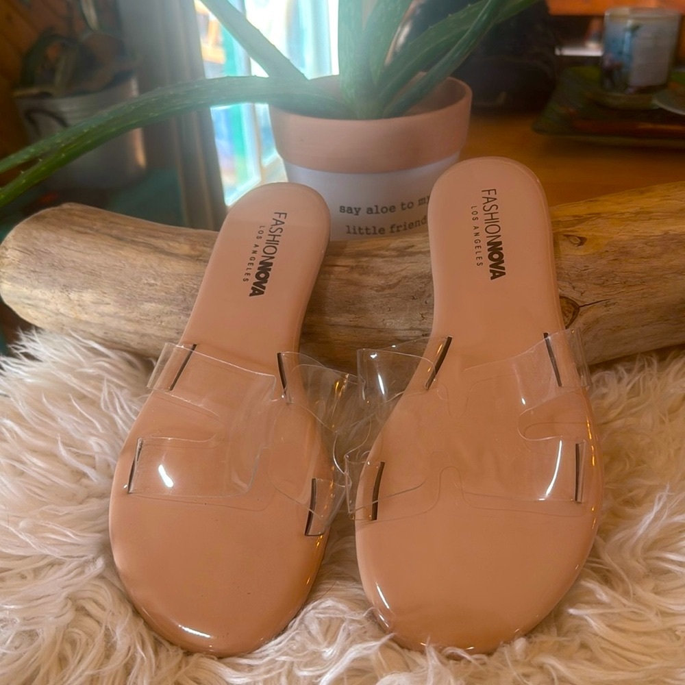Nude fashion nova sandals